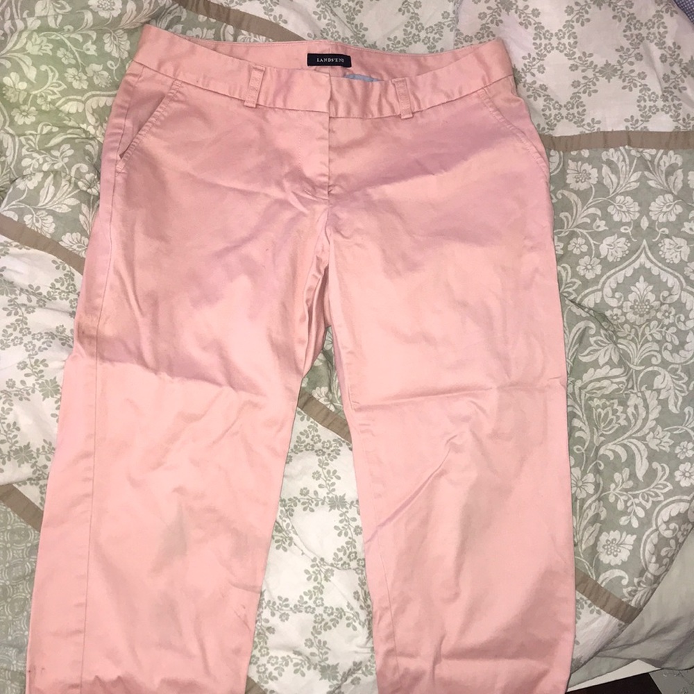 LANDS’END pink cropped pants
